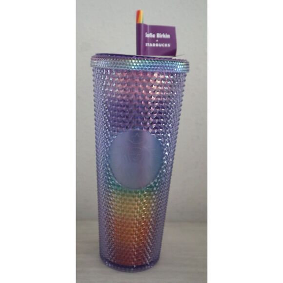 Sofie Birkin + Starbucks Plastic Cold 24 Oz Cup Sparkle/Cupid *Limited Edition - Picture 2 of 10